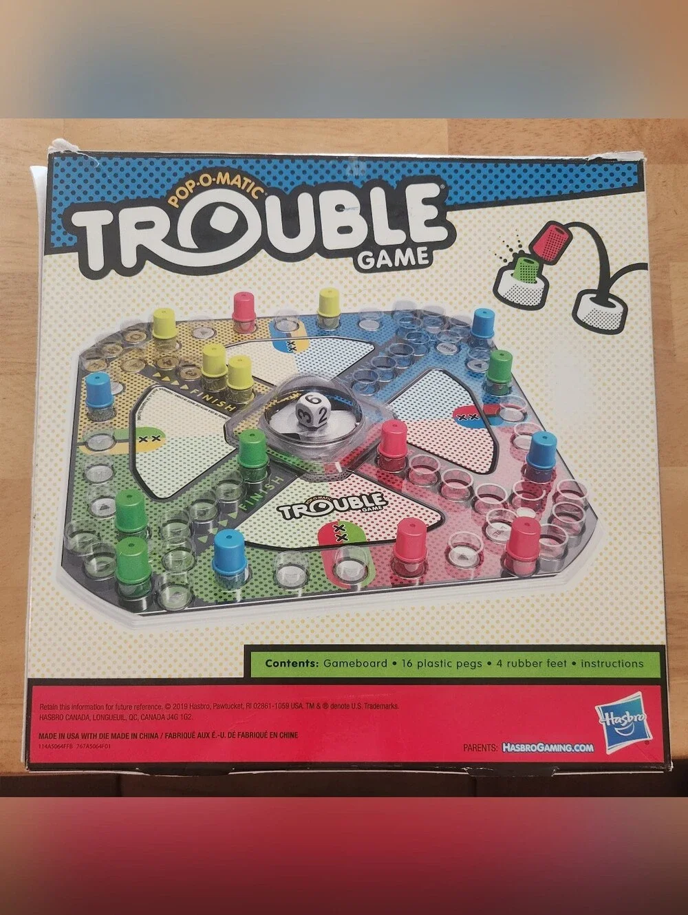 Hasbro Pop-O-Matic Trouble Game